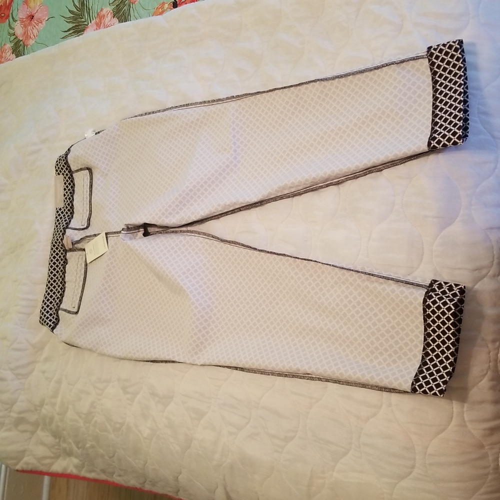 NWT Chico's comfortable, slimming Ankle Pants black & white US 10R, Chico's 1.5R - Picture 9 of 17